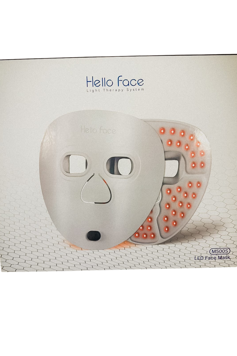 Hello Face LED Light Therapy Mask - 4 Soothing Light Modes for Relaxation and Radiance